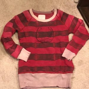 FREE PEOPLE  Good Luck Sweatshirt w/ Pockets.